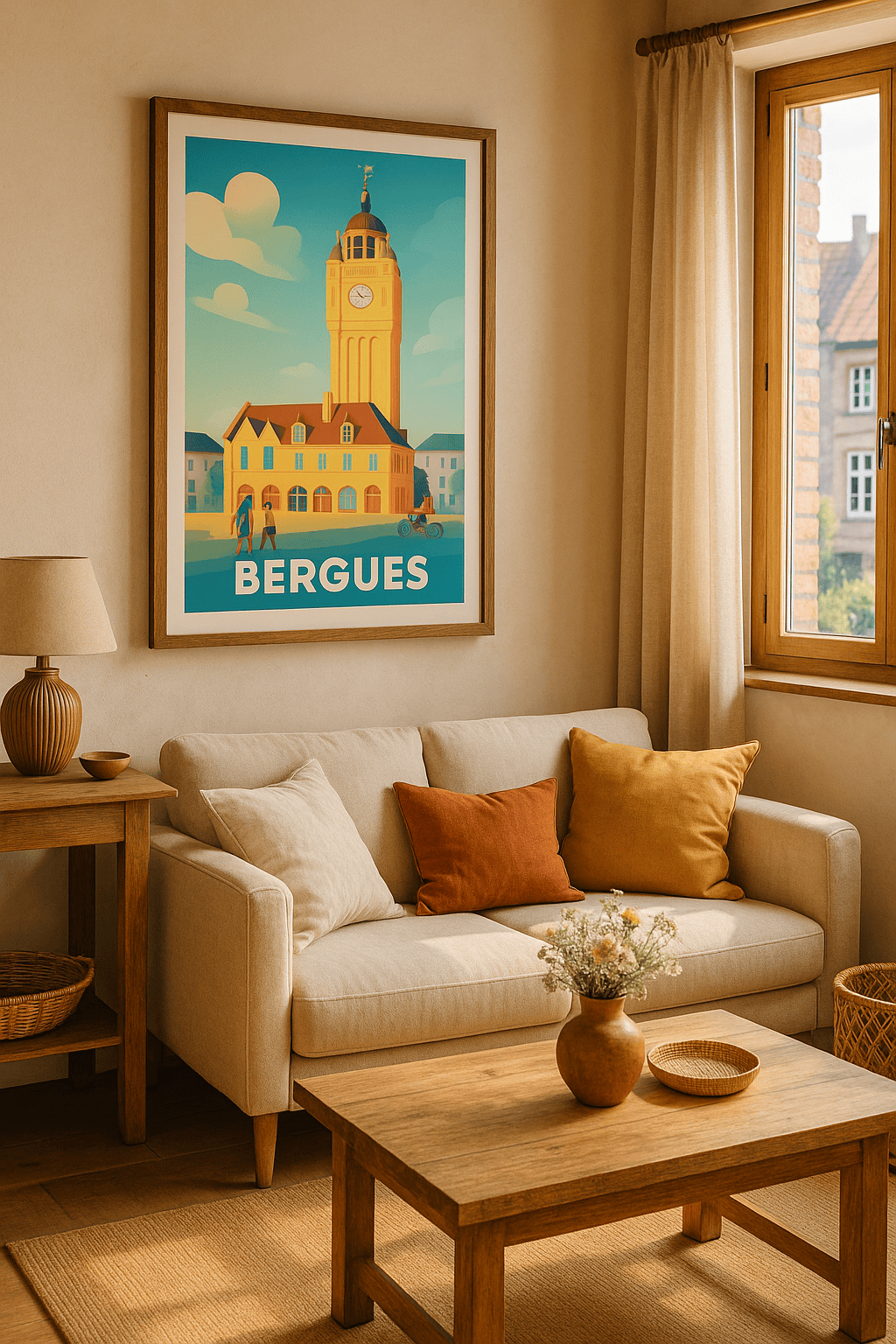 Nord France Affiche de Bergues - L'élégance horlogère au cœur de la ville
