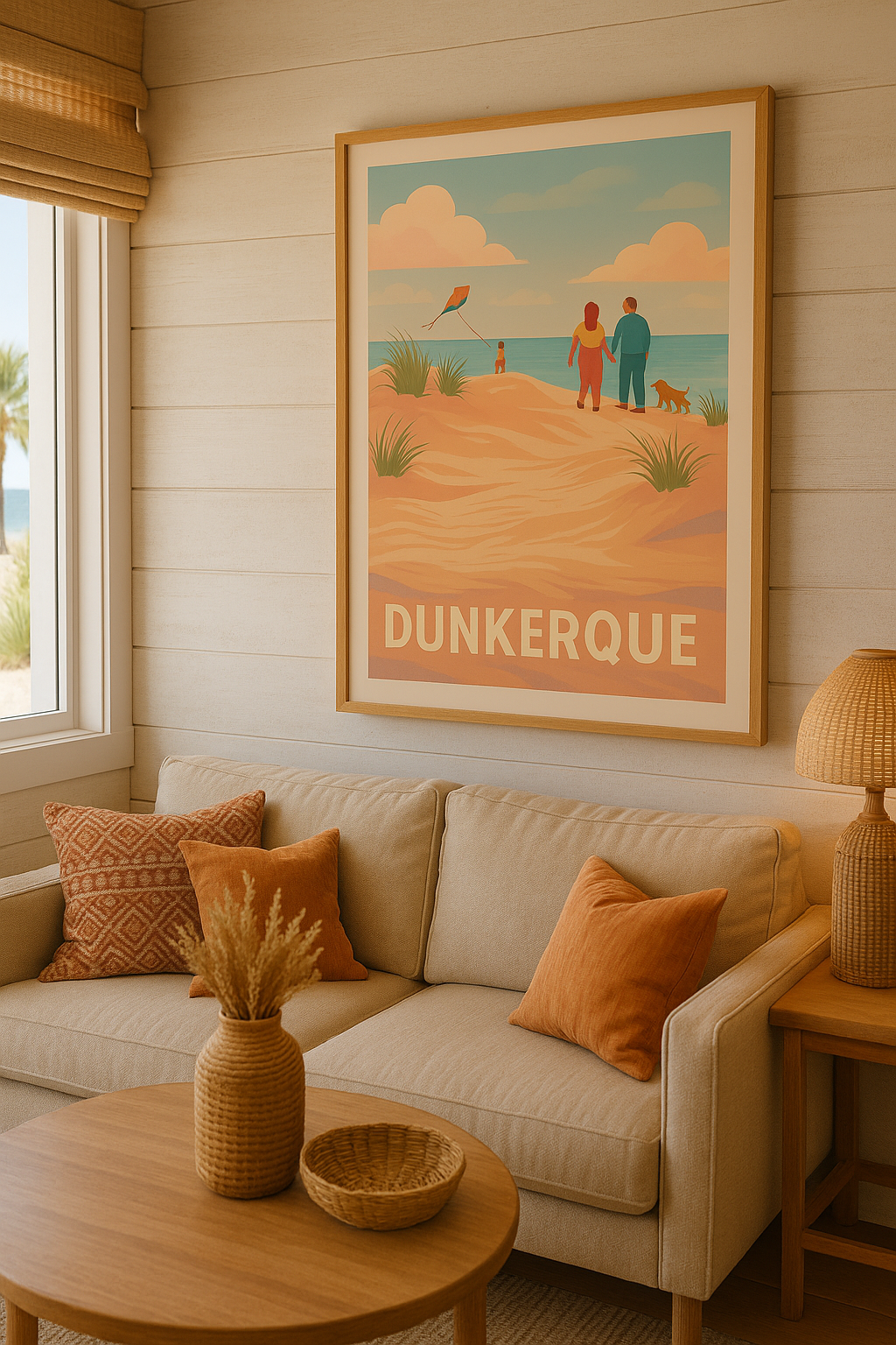 Affiche Dunkerque — Évasion en famille sur la côte d’Opale · poster d'art de Dunkerque