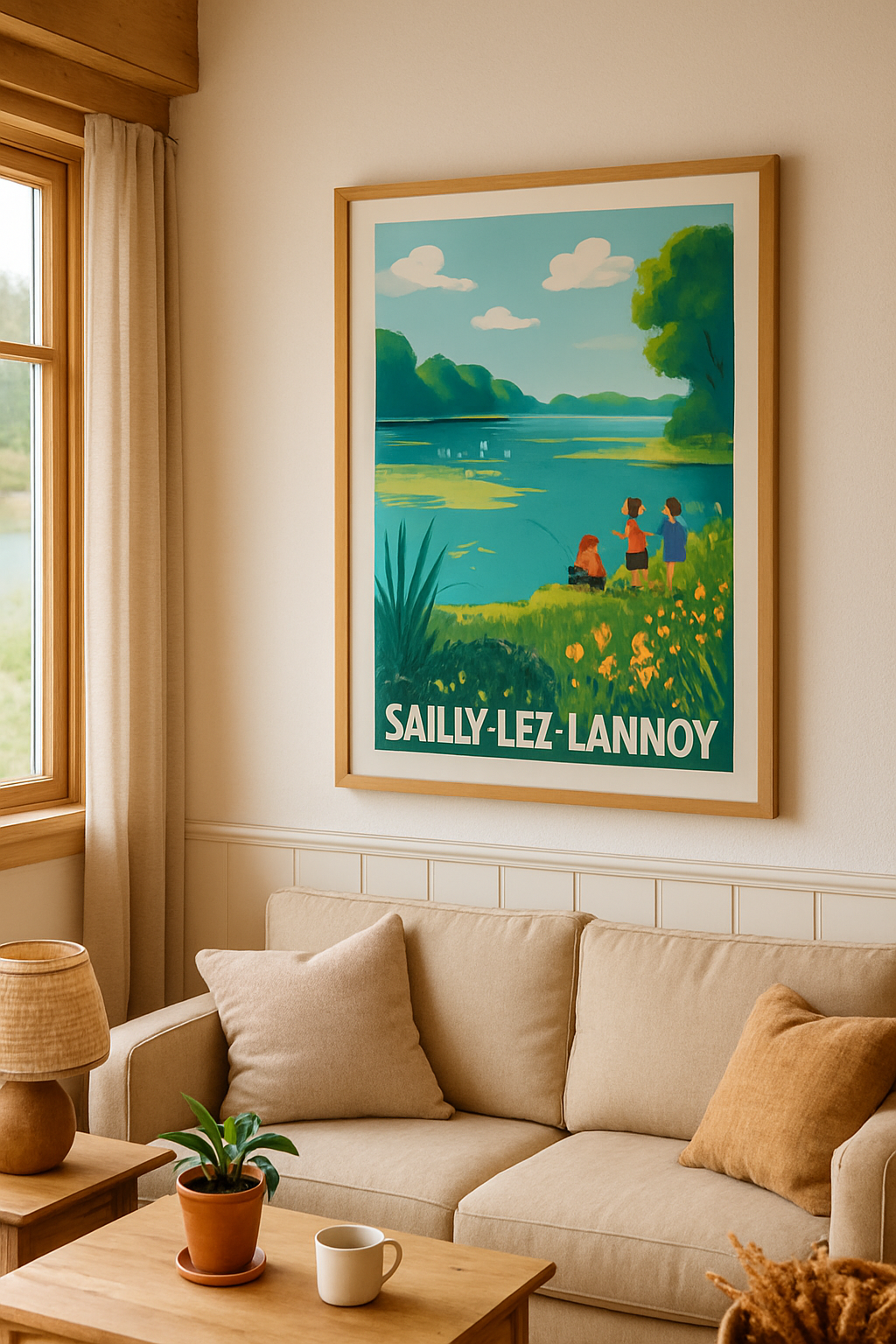 Nord France Affiche de Sailly-Lez-Lannoy - Évasion nature au bord de l'eau