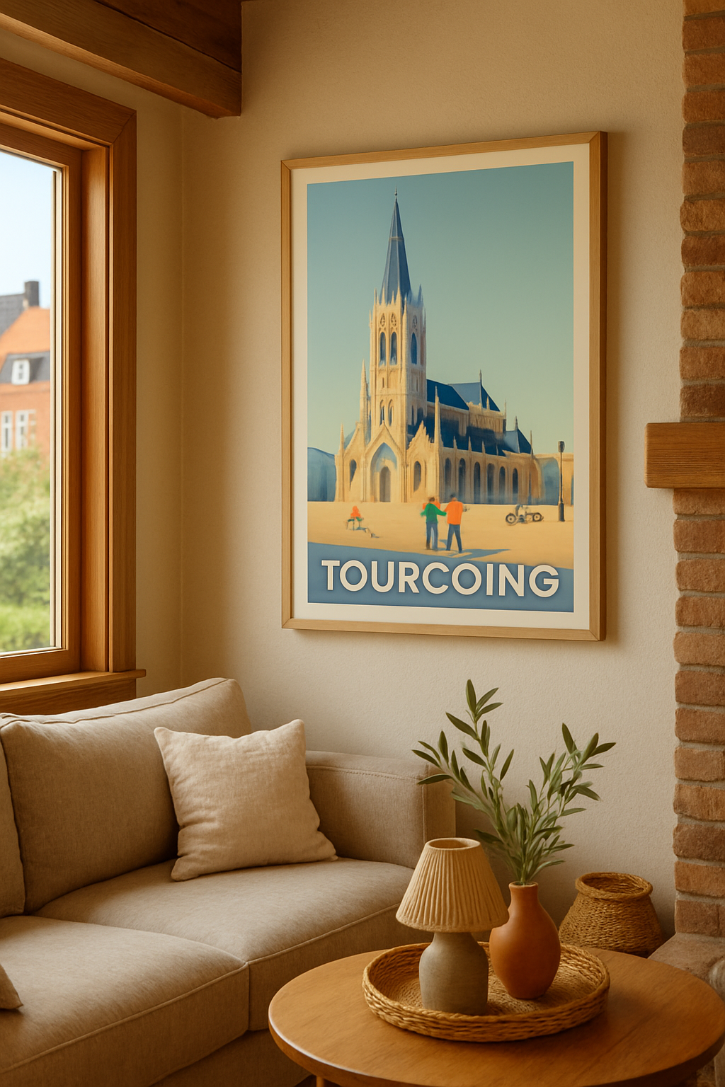 Affiche Tourcoing — L'élégance historique au cœur de la ville · poster d'art de Tourcoing