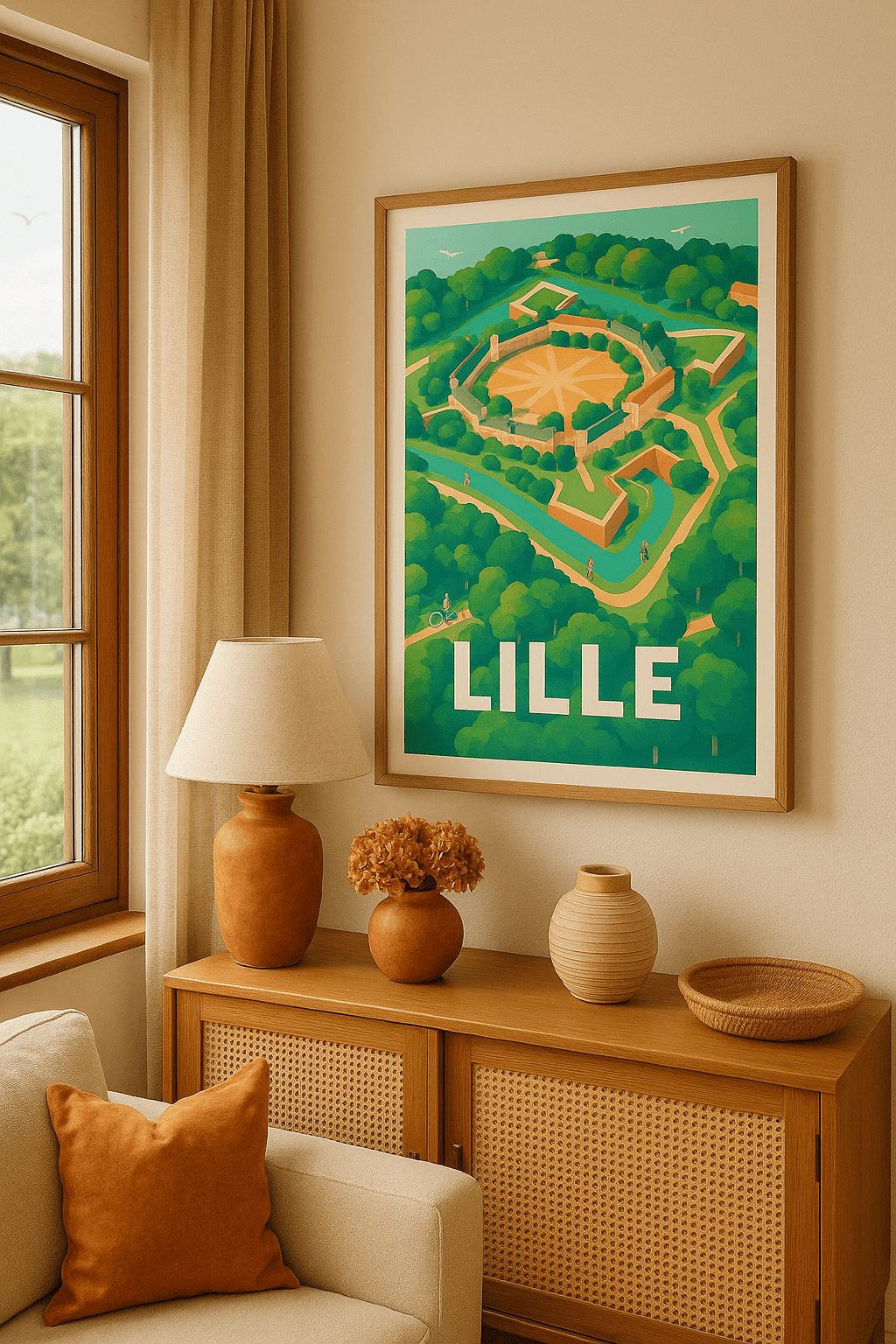 Affiche Lille — Au cœur de la citadelle · poster d'art de Lille
