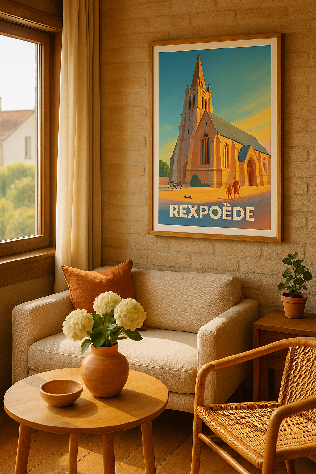 Nord France Affiche Rexpoëde - Charme et sérénité au cœur du village