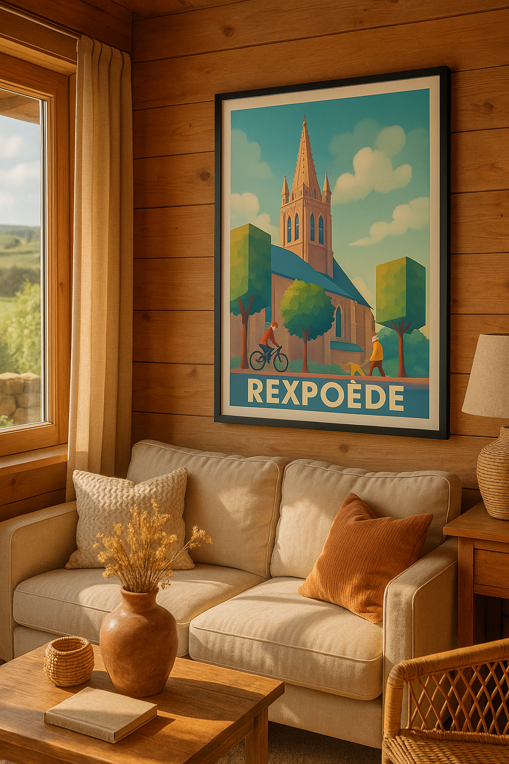 Affiche Rexpoëde — Charme paisible et authenticité flamande · poster d'art de Rexpoëde