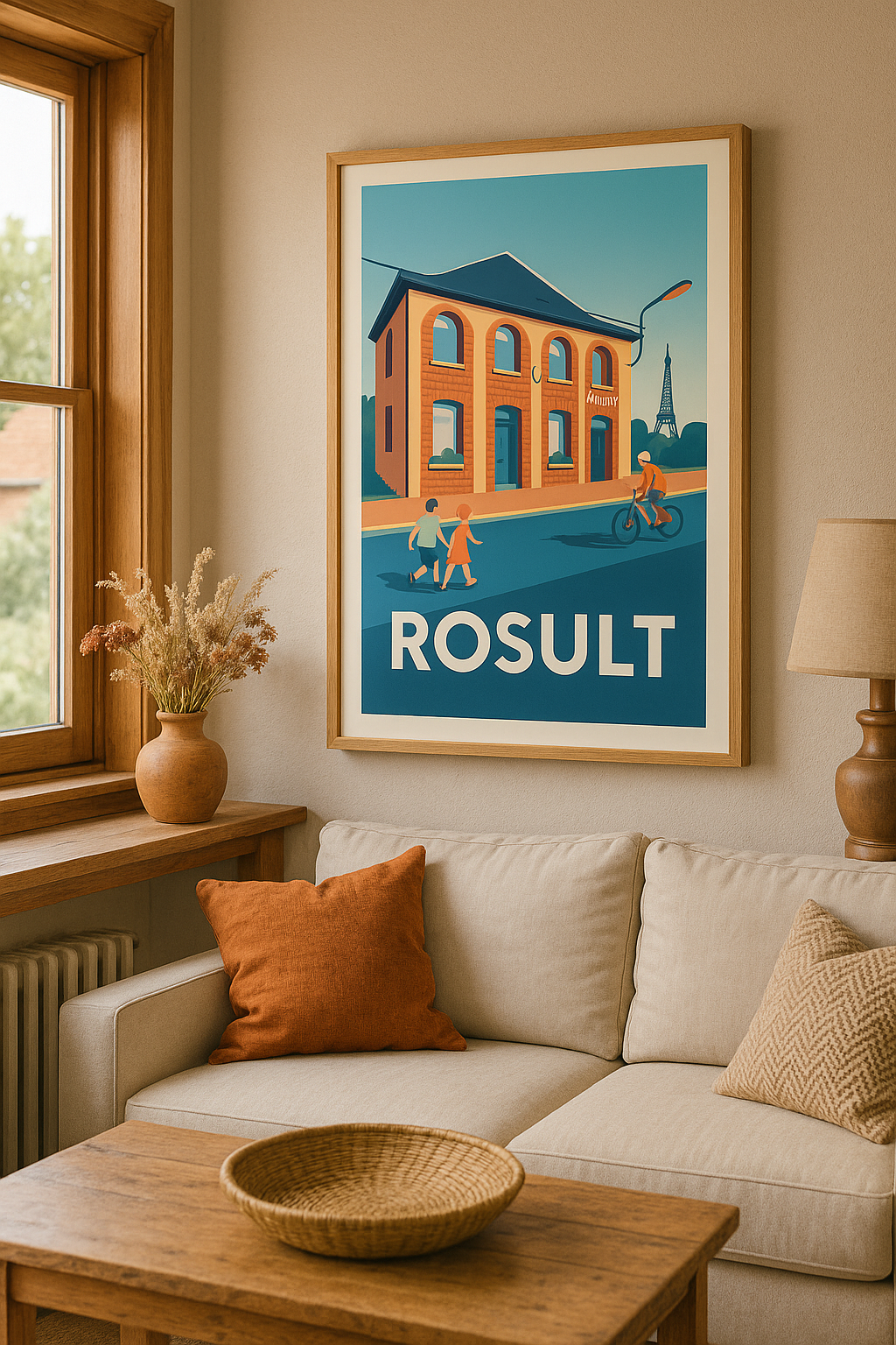 Affiche Rosult — Charme de la vie locale · poster d'art de Rosult
