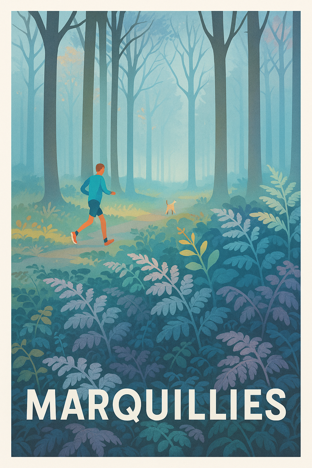 Nord France Pas de Cadre / 20 × 30cm Affiche de Marquillies - Évasion nature et sérénité