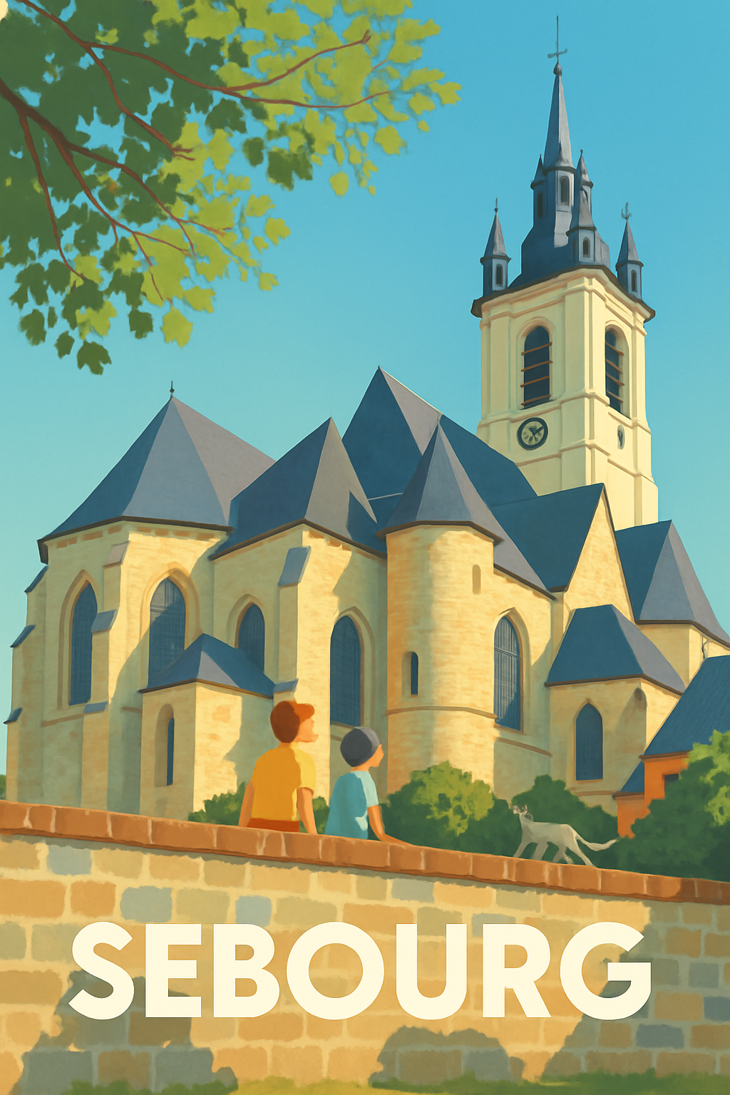 Nord France Pas de Cadre / 20 × 30cm Affiche de Sebourg - Charme et Sérénité en Nord-Pas-de-Calais