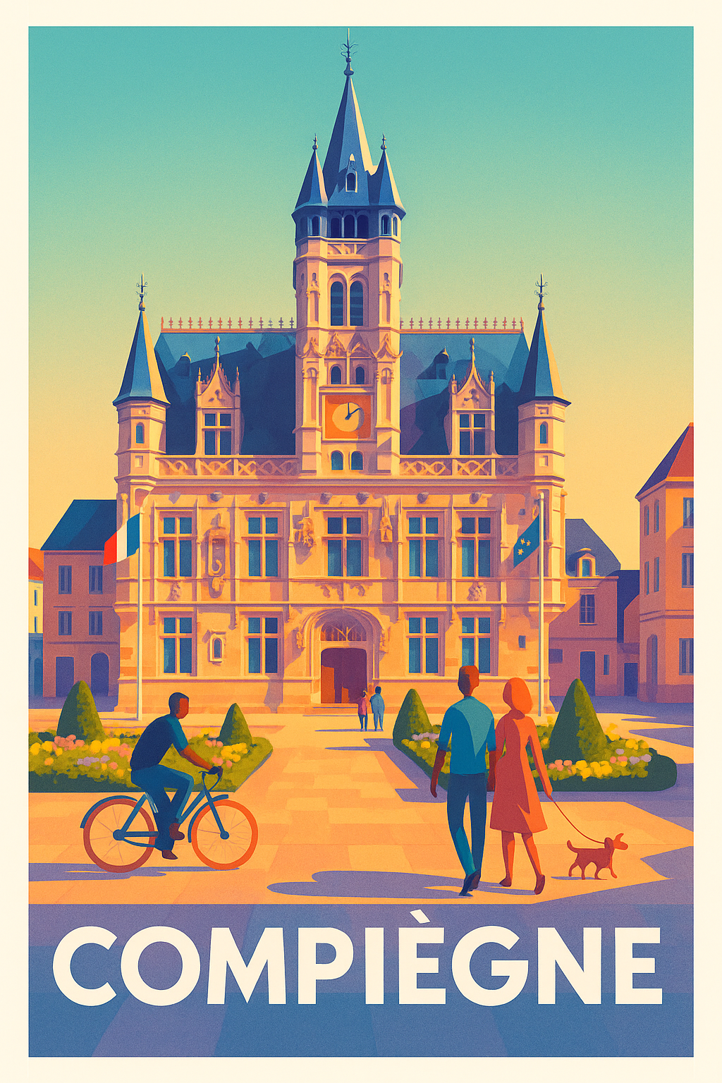 Oise France Pas de Cadre / 20 × 30cm Affiche de Bretteville-sur-Laize - Balade enchantée en forêt