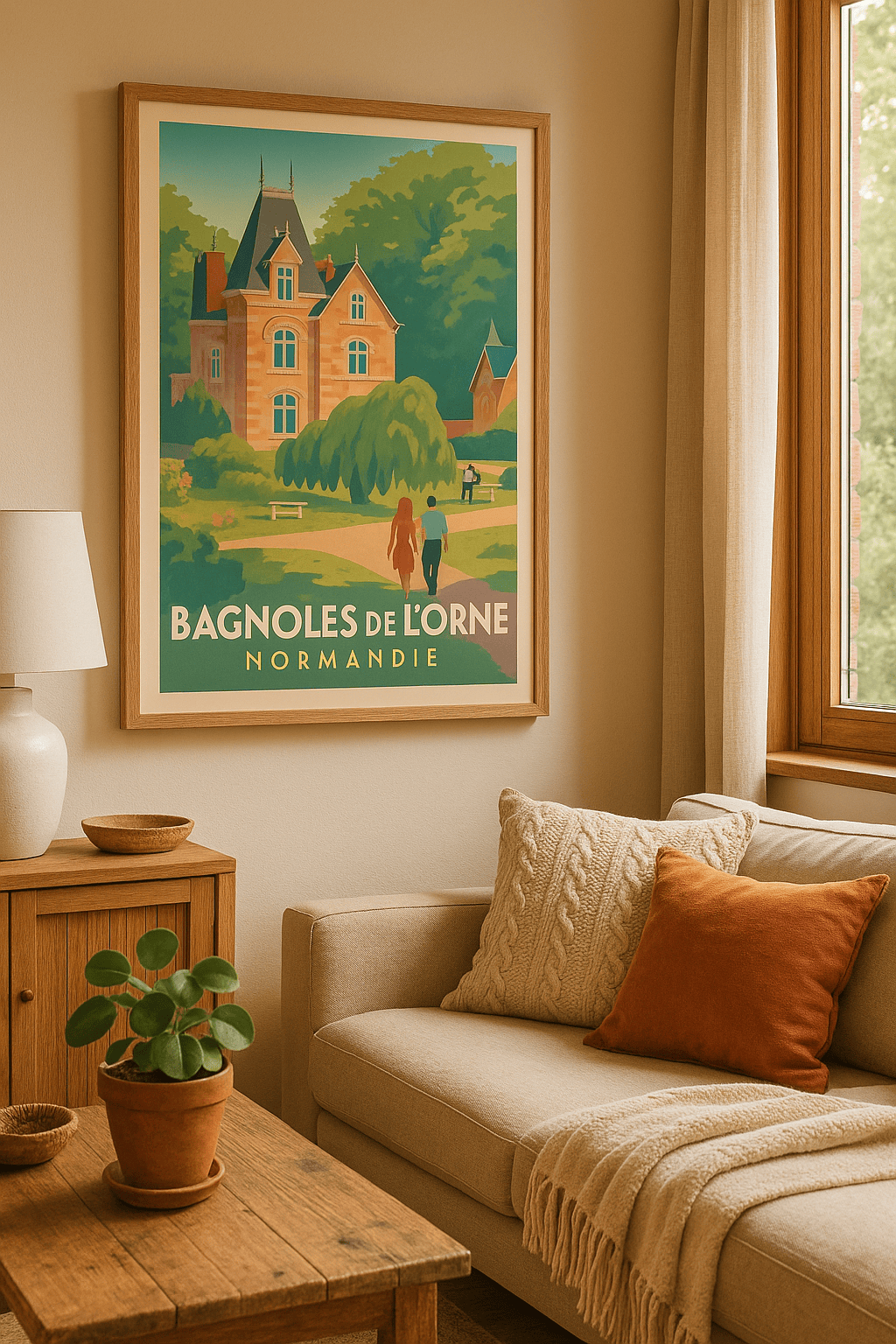 Affiche Bagnoles de l'Orne — Charme et sérénité normandes · poster d'art de Bagnoles de l'Orne