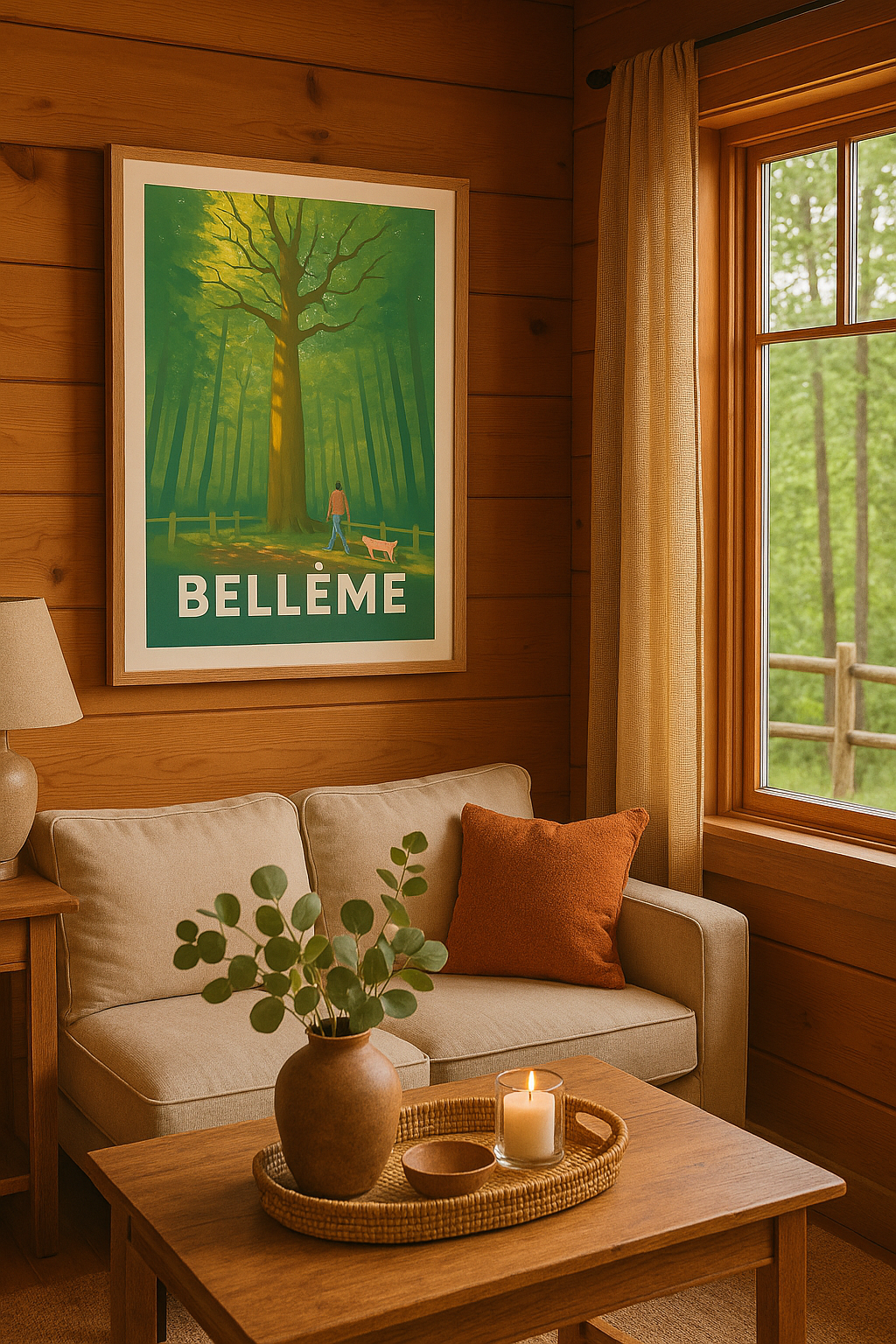 Orne France Affiche de Bellême - Promenade au cœur de la forêt enchantée
