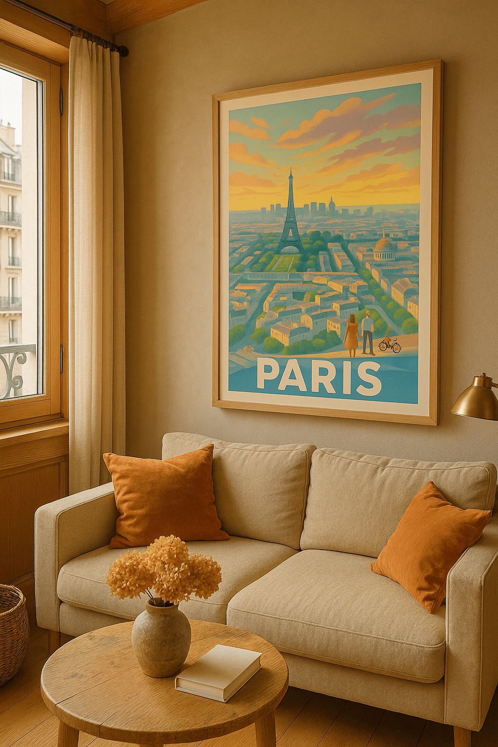 Affiche Paris - Romance au sommet - Afich