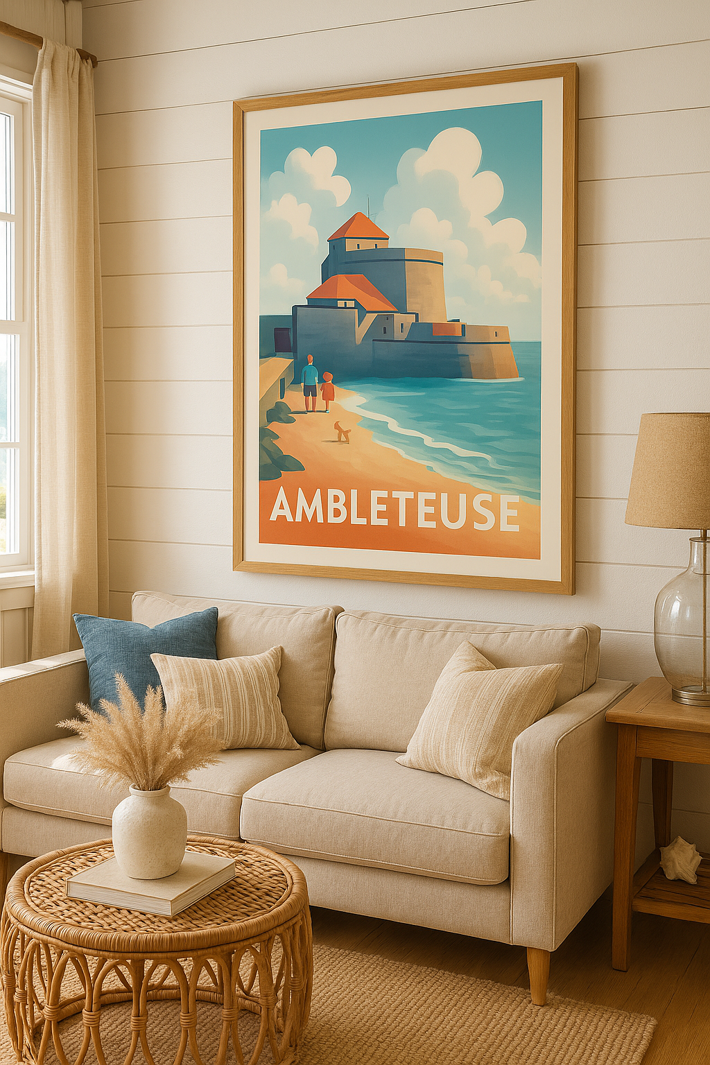 Pas-de-Calais France Affiche de Ambleteuse - L'évasion côtière intemporelle