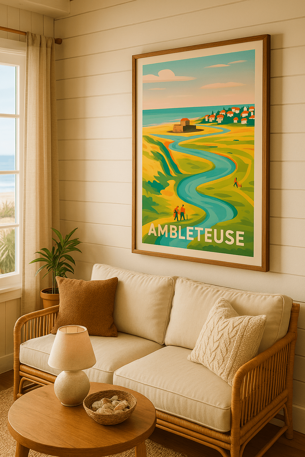 Pas-de-Calais France Affiche de Ambleteuse - Voyage au cœur de la cote d'Opale