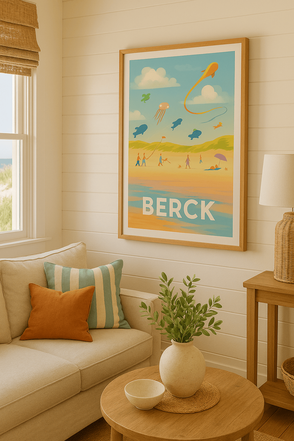 Affiche Berck — Évasion et douceur au bord de la mer · poster d'art de Berck