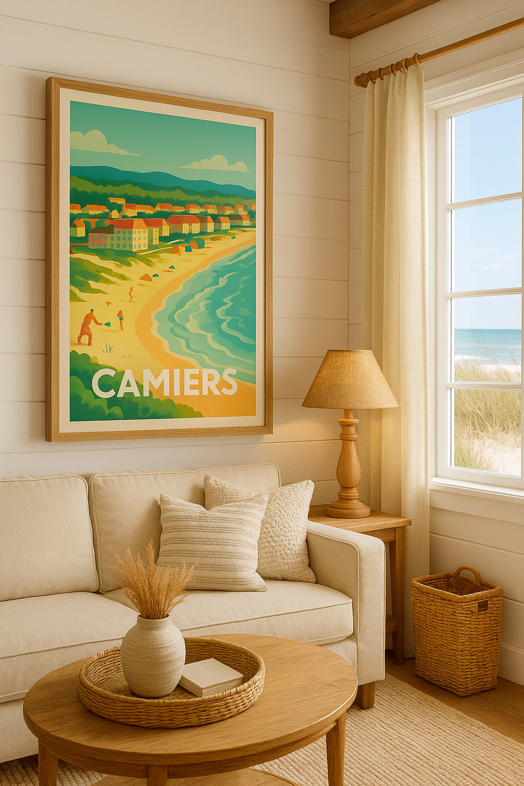Affiche Camiers — Évasion sur la côte d'Opale · poster d'art de Camiers