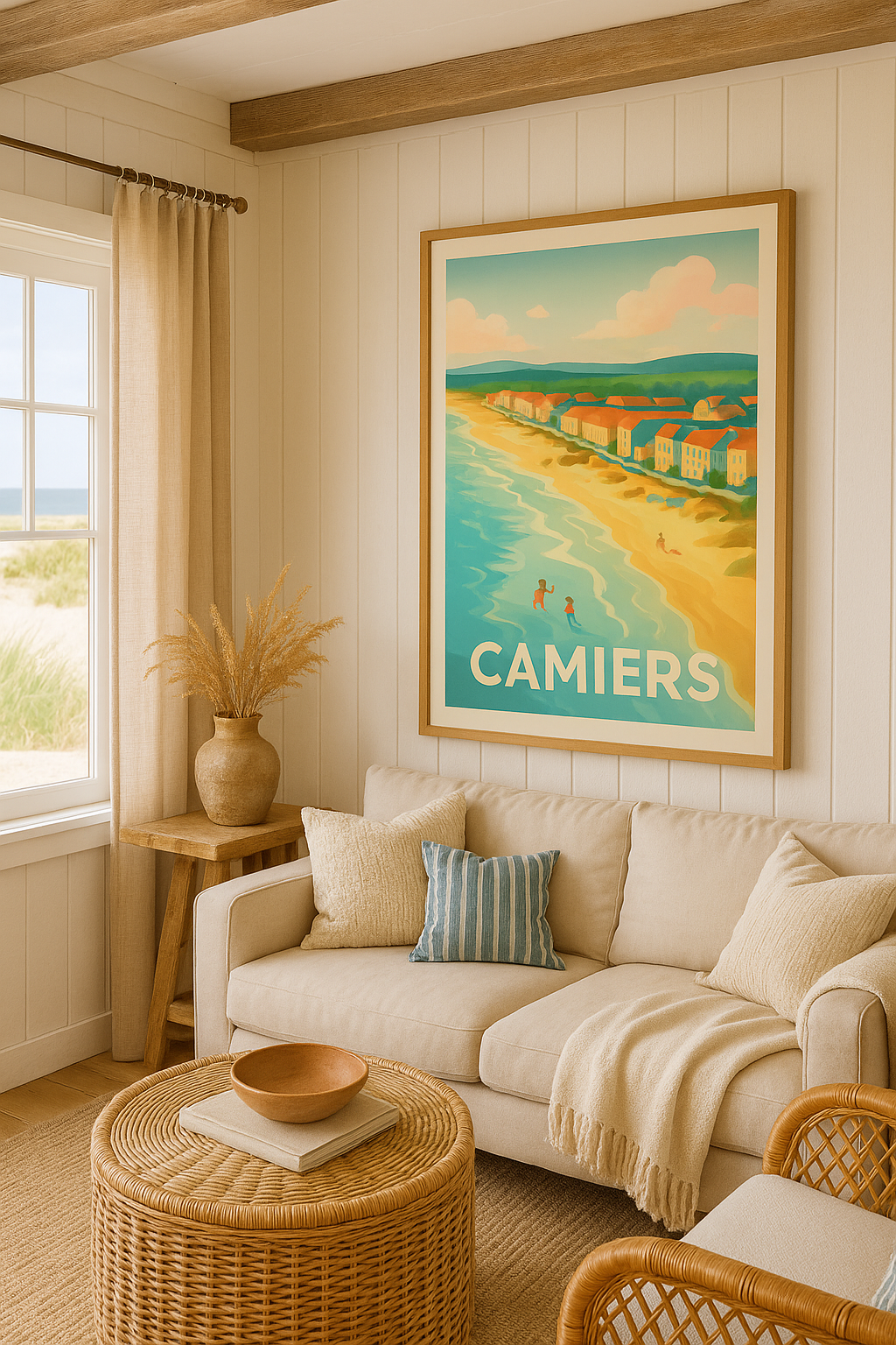 Affiche Concarneau — Douceur balnéaire en Bretagne · poster d'art de Concarneau