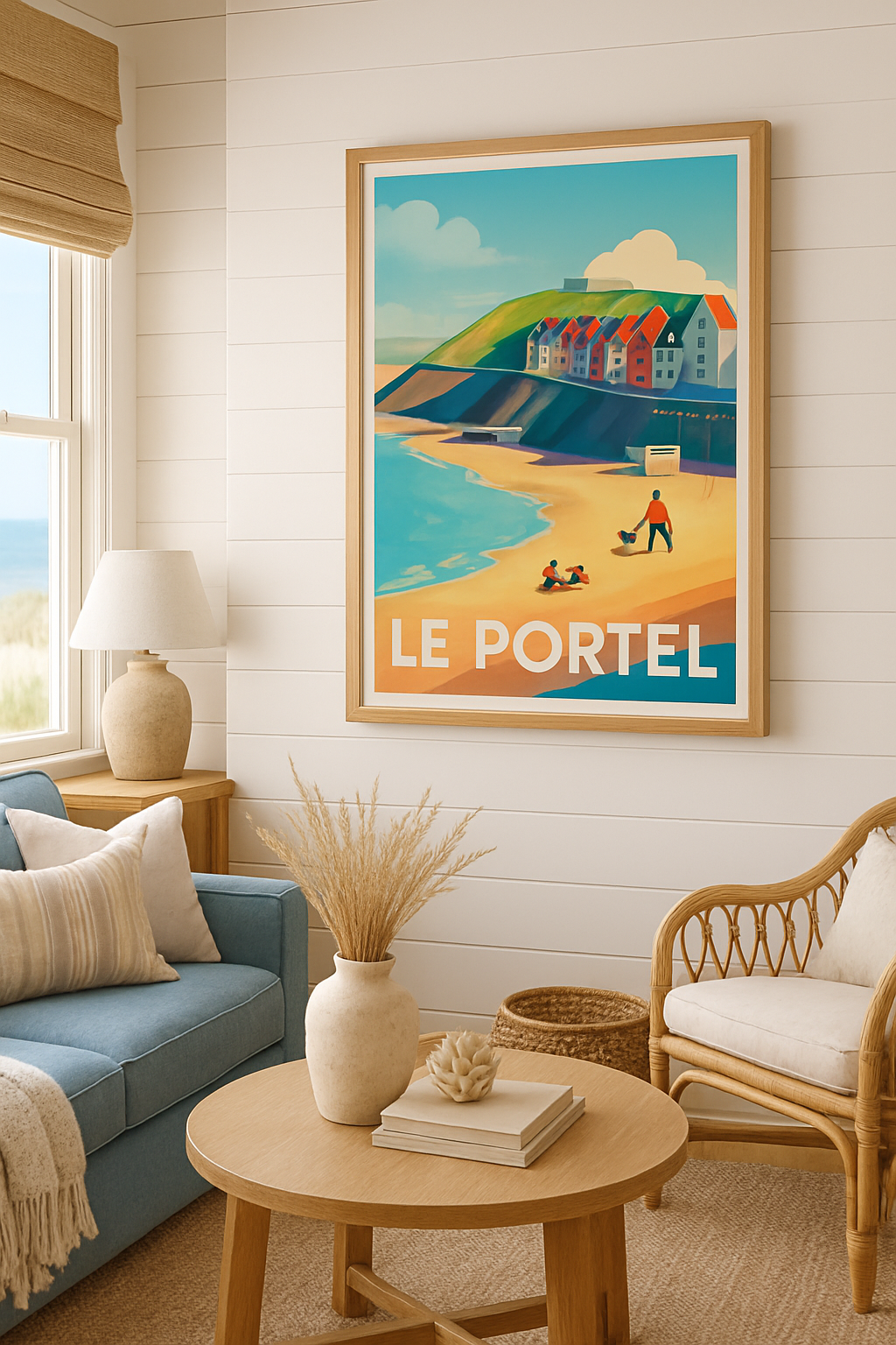 Affiche Le Portel — Escapade lumineuse sur la côte · poster d'art de Le Portel
