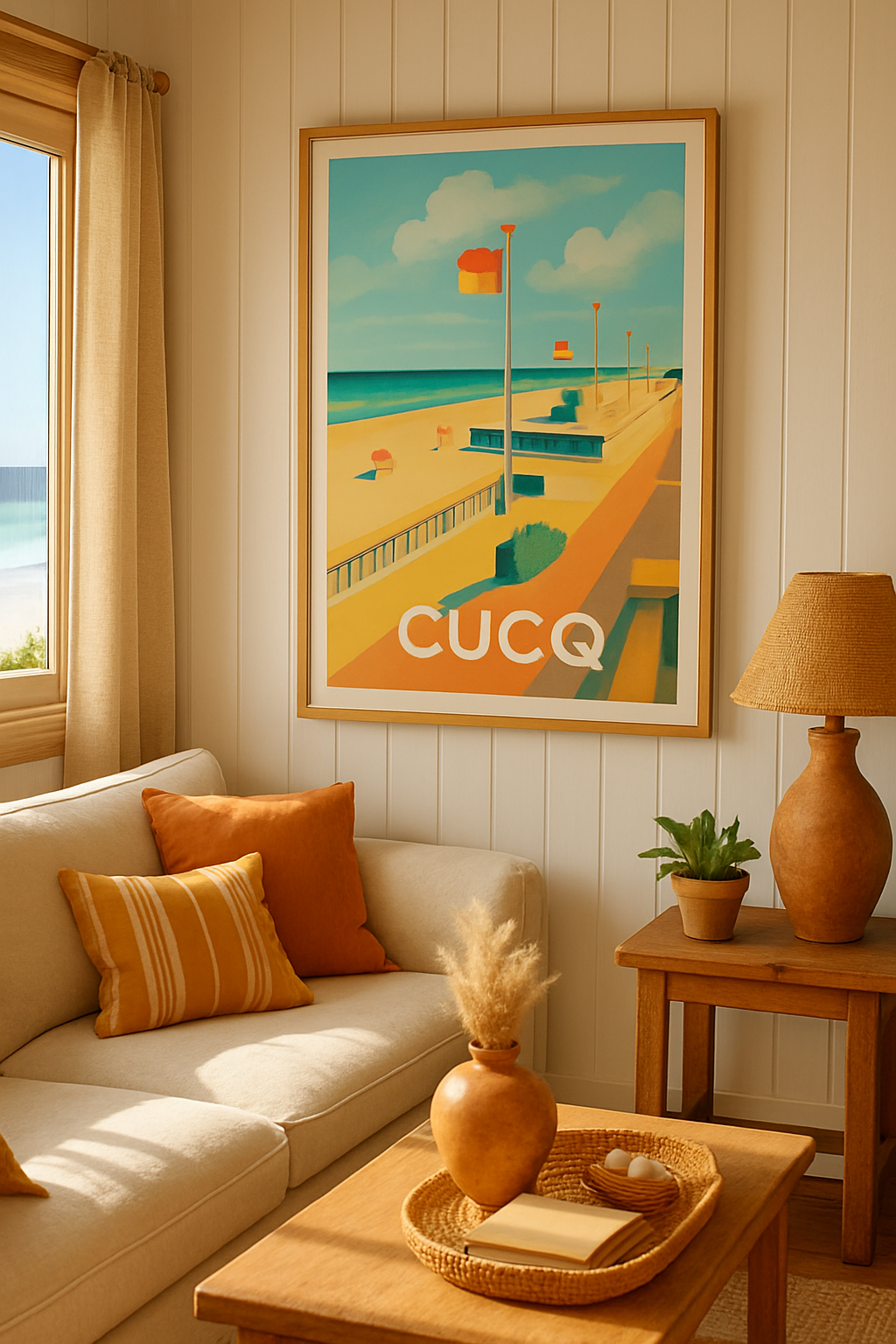 Affiche Le Touquet — Charme estival en bord de mer · poster d'art de Le Touquet