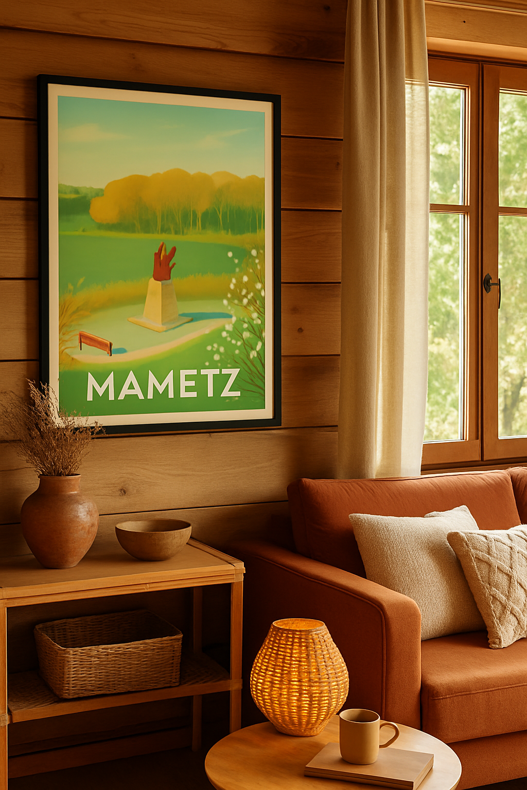 Pas-de-Calais France Affiche de Mametz - Un havre de paix verdoyant