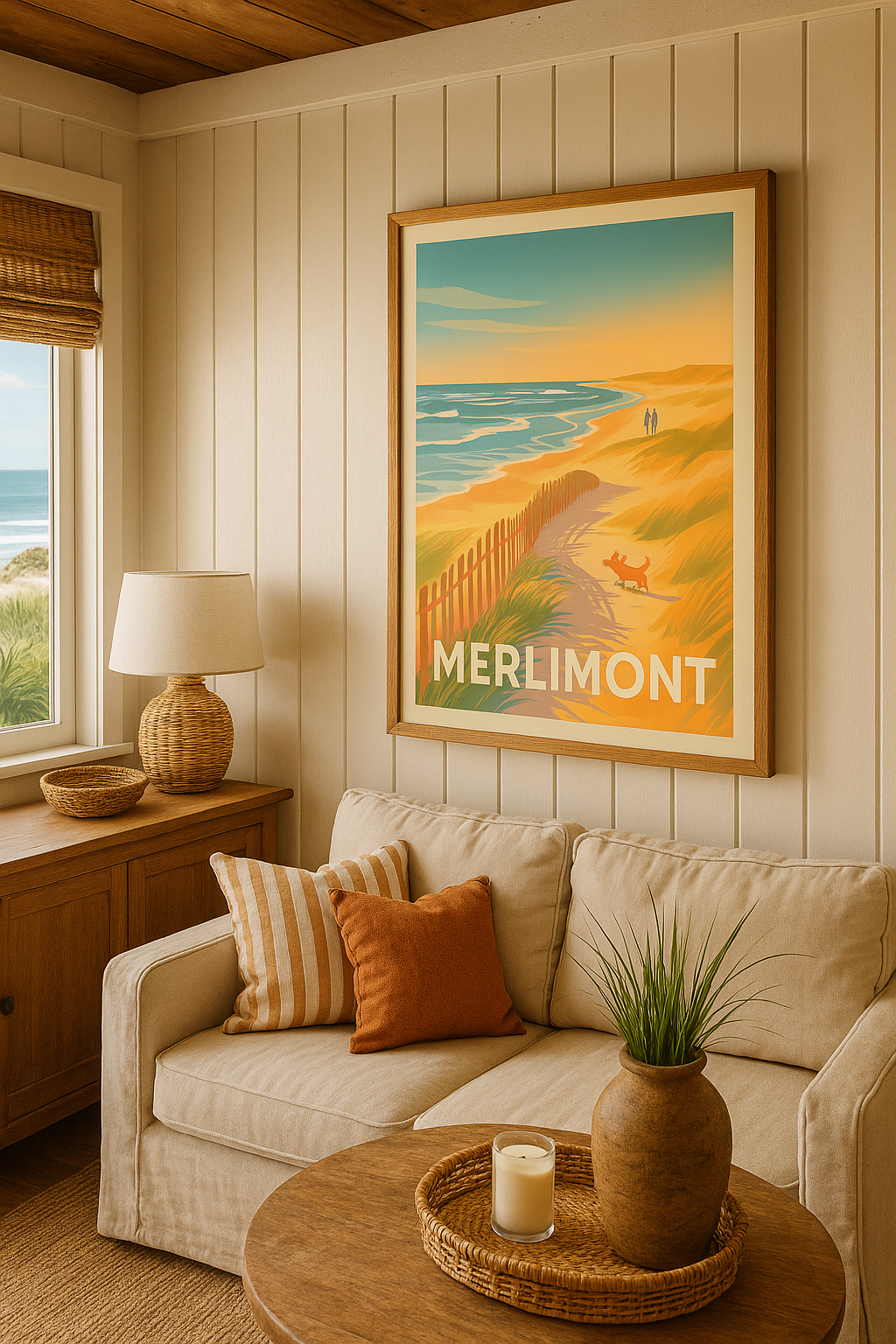 Affiche Merlimont — Évasion en bord de mer · poster d'art de Merlimont