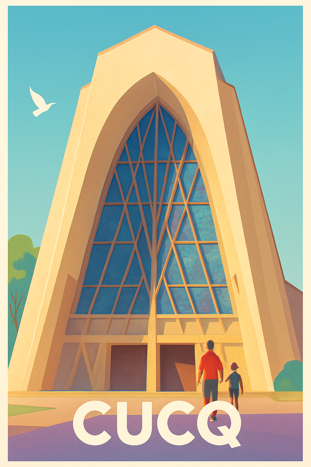 Affiche Cucq — Architecture emblématique et balade familiale · poster d'art de Cucq