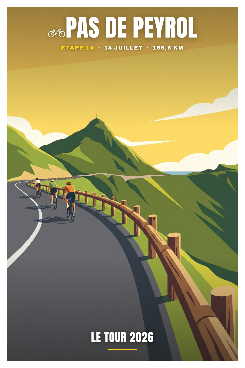 Affiche Pas de Peyrol - Le Tour 2026
