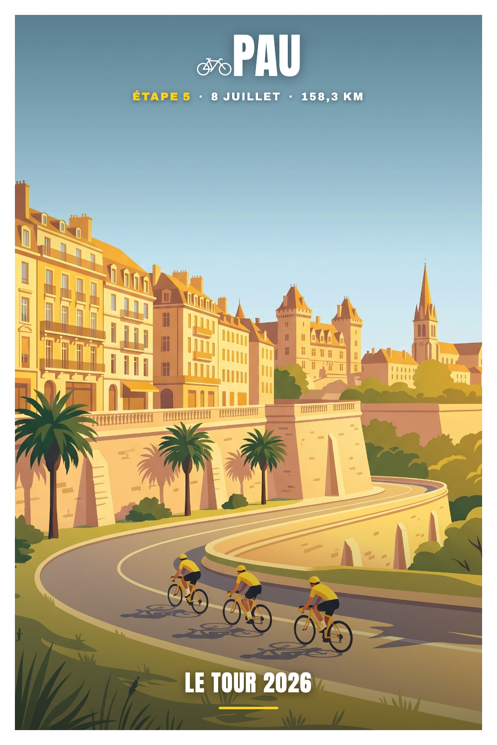 Affiche Pau - Le Tour 2026