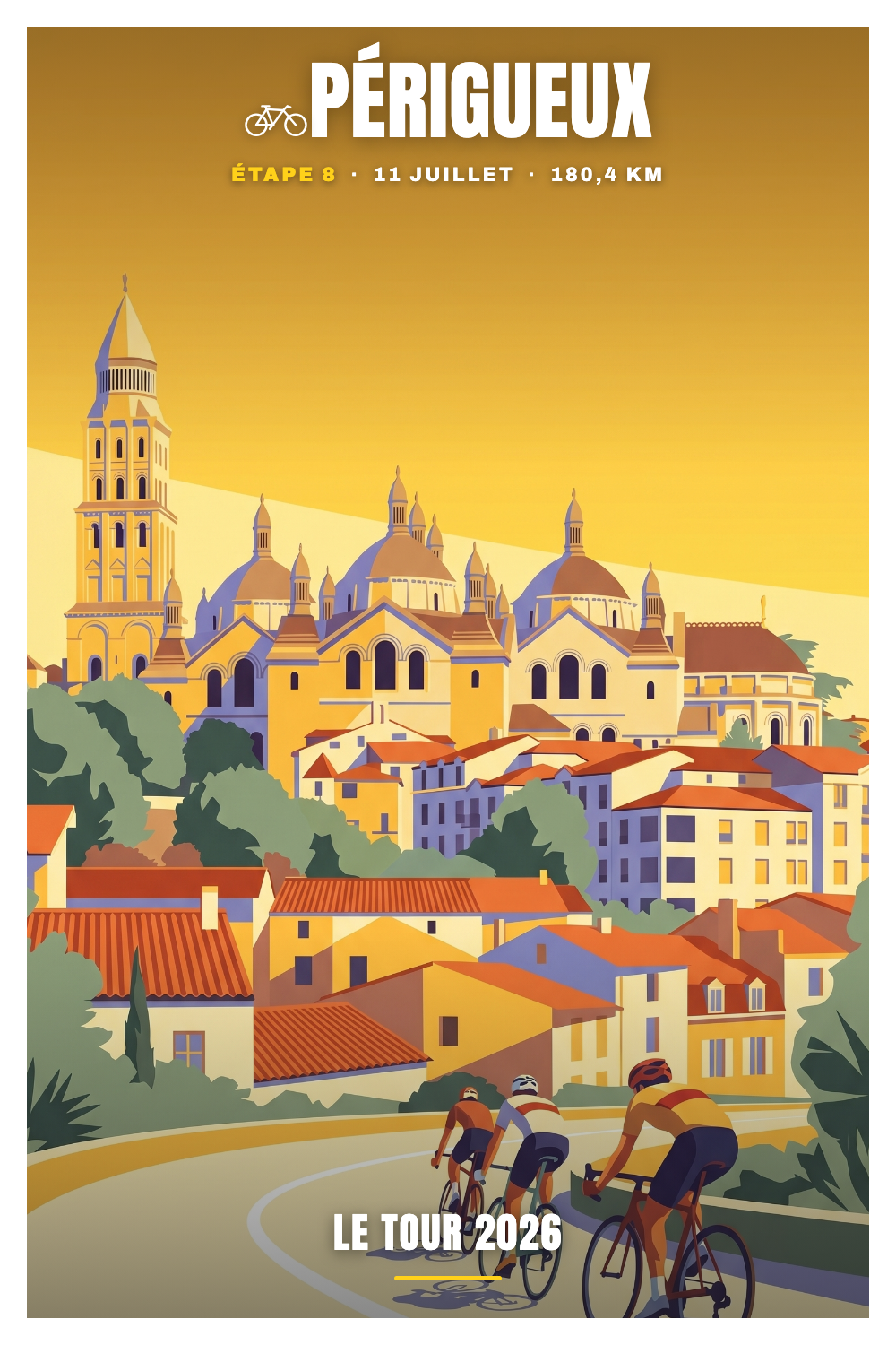 Affiche Périgueux - Le Tour 2026