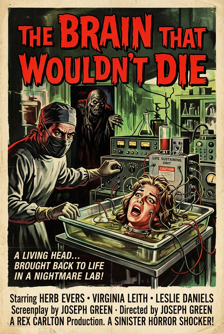 Affiche The Brain That Wouldn't Die, poster cinéma