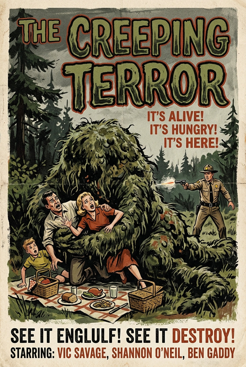 Affiche The Creeping Terror, poster vintage film