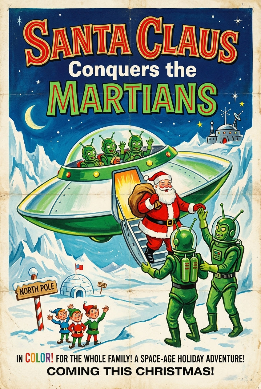 Affiche Santa Claus Conquers the Martians, poster film