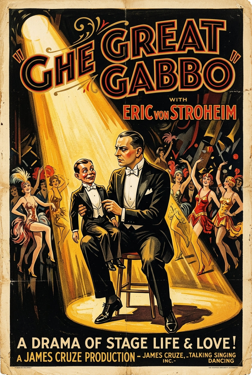 Affiche The Great Gabbo, poster ventriloque