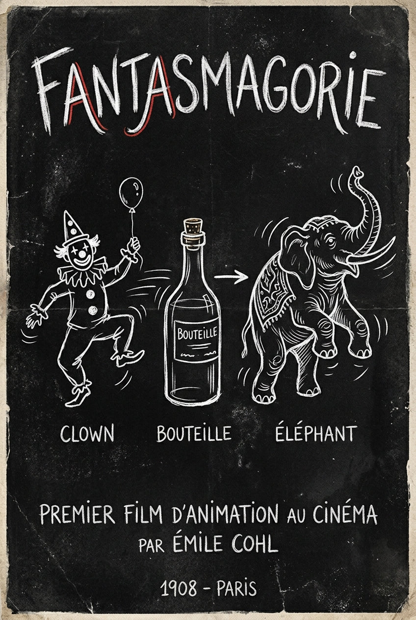 Affiche de Fantasmagorie, poster premier film animation