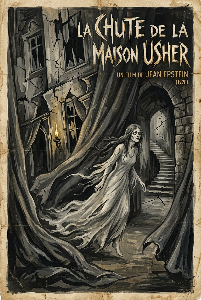 Affiche de La Chute de la Maison Usher, poster gothique