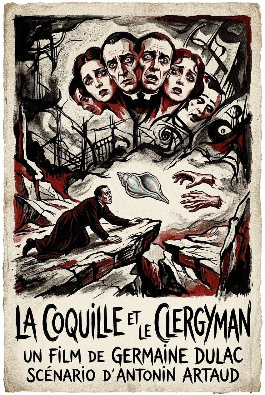 Affiche La Coquille et le Clergyman, poster surréaliste