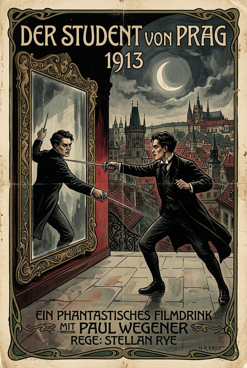 Affiche de l'Étudiant de Prague, poster de film 1913