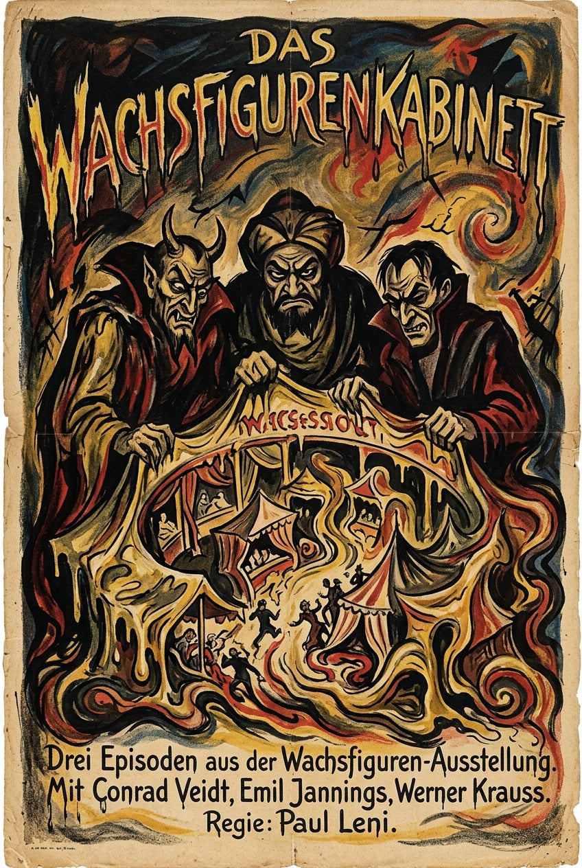 Affiche Das Wachsfigurenkabinett, poster vintage