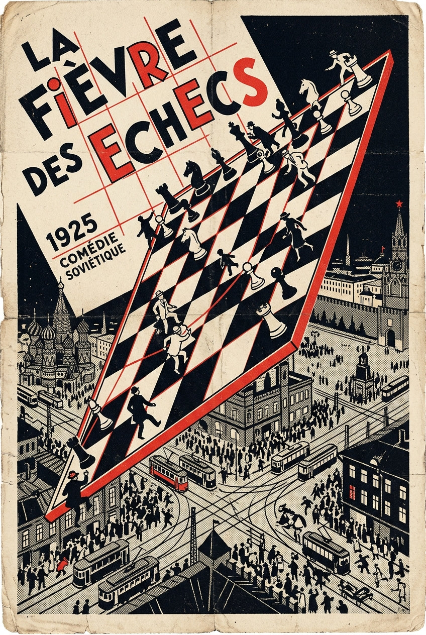 Affiche La Fièvre des Échecs, poster 1925