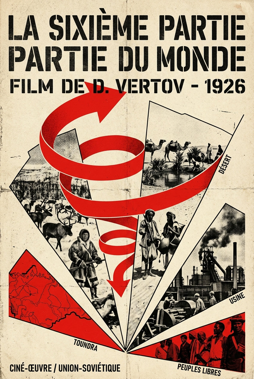 Affiche La Sixième Partie du Monde, poster Dziga Vertov