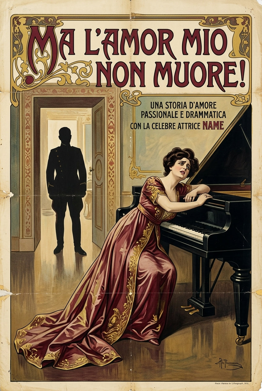 Affiche Ma l'amor mio non muore, poster cinéma italien