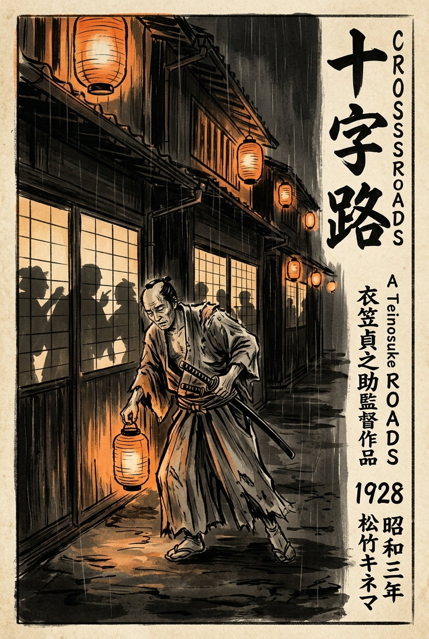 Affiche du film Crossroads, poster samouraï