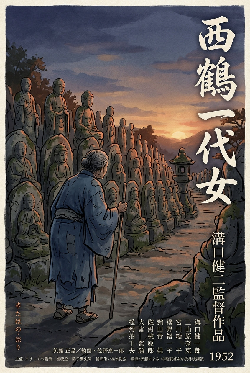 Affiche de La Vie d'O'Haru, poster film japonais