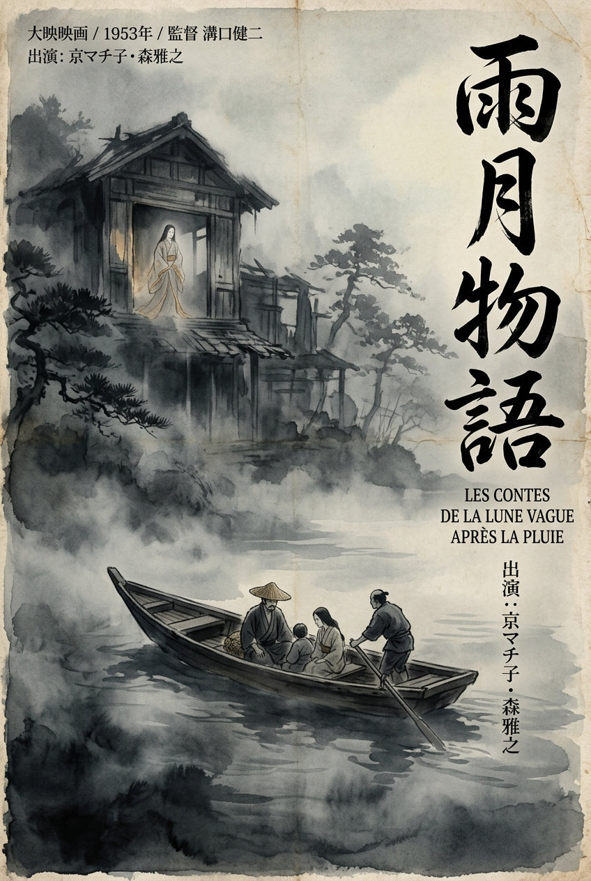 Affiche des Contes de la lune vague, poster Japon