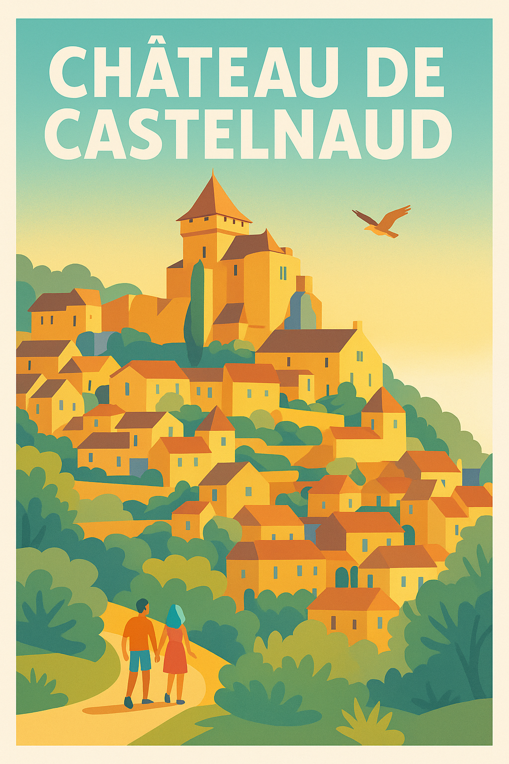 Affiche de Château de Castelnaud - L'élégance médiévale du Périgord Noir