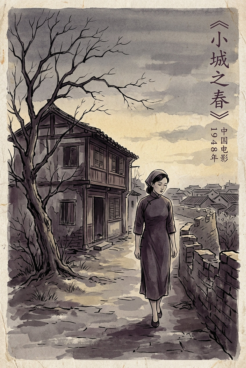 Affiche Printemps dans une petite ville, poster 1948