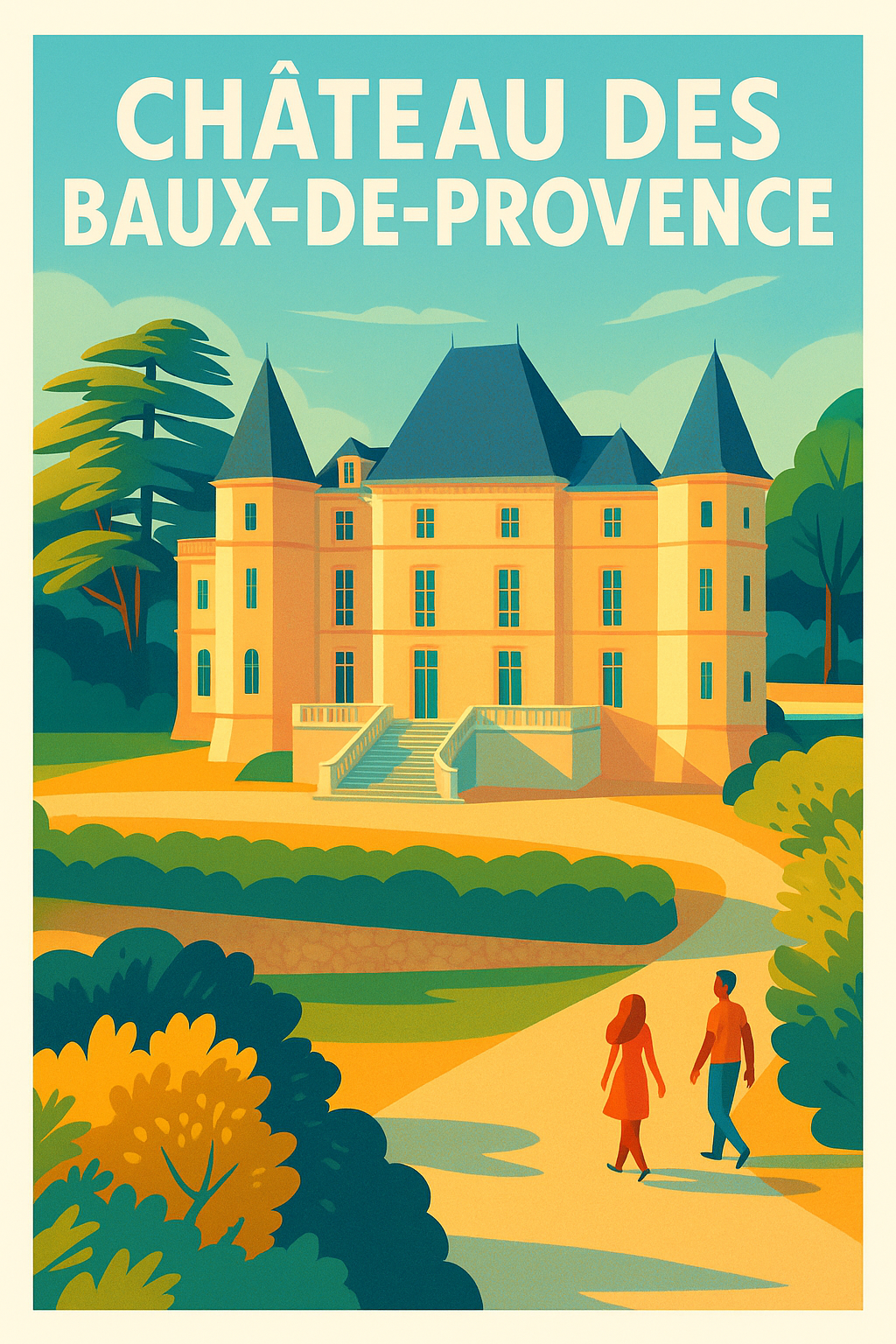 Affiche de Château des Baux-de-Provence - L'élégance historique au cœur du Sud