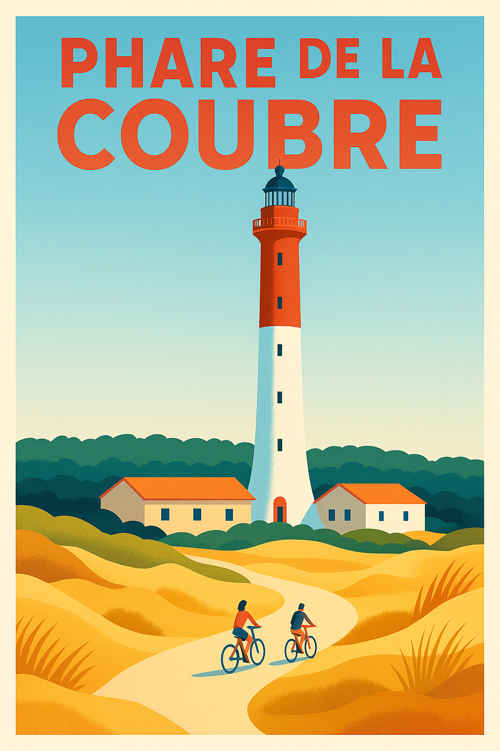 Affiche de Phare de la Coubre - L'éclat majestueux de la Côte Sauvage