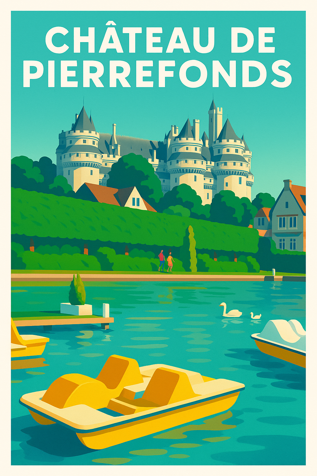 Affiche de Château de Pierrefonds - L'éclat médiéval au bord de l'eau
