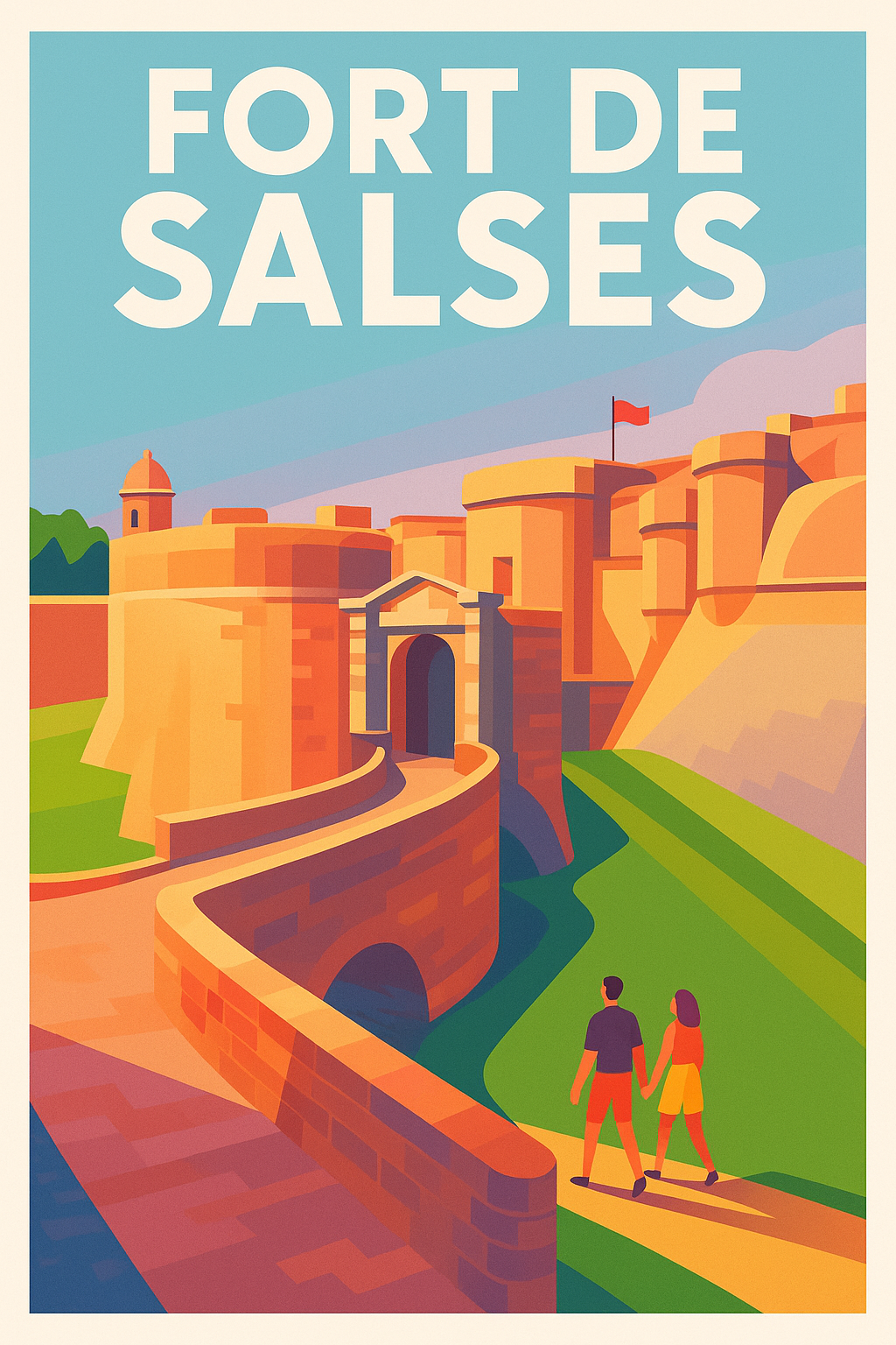 Affiche de Fort de Salses - L'élégance historique du Roussillon