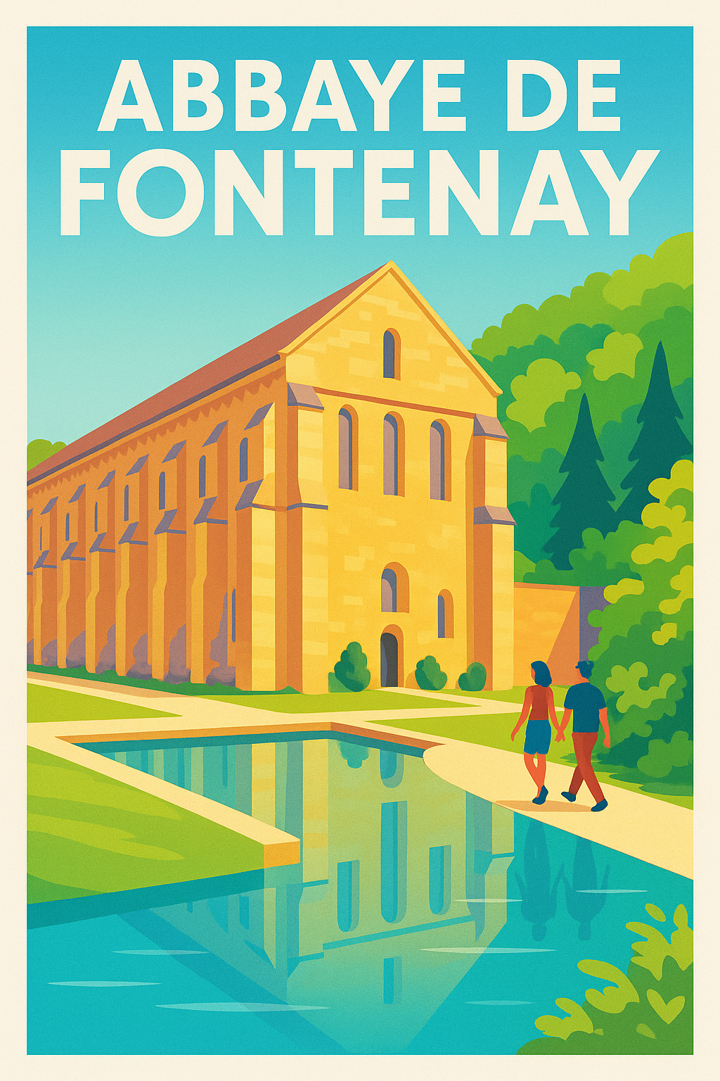 Affiche de Abbaye de Fontenay - Sérénité et patrimoine cistercien au cœur de la Bourgogne