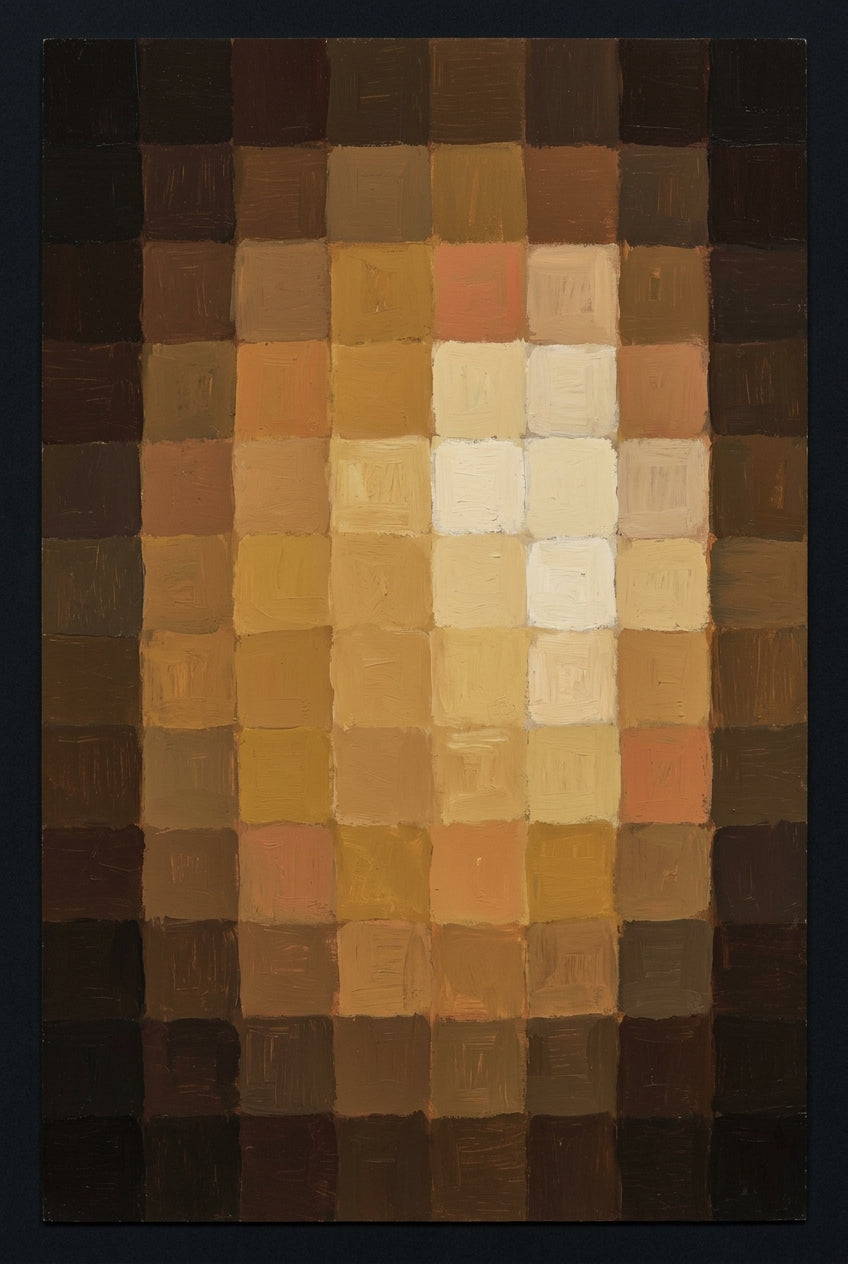 Affiche de Paul Klee, poster damier abstrait